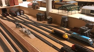 NOHAB’s in shunting yard controlled by RocRail