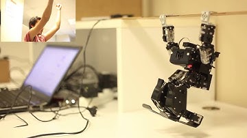 Whole-Body Teleoperated Control of a Small Humanoid using MS Kinect (by Utku Olcar)