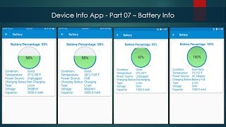 Device Info App - Part 07 – Battery Info screenshot 1