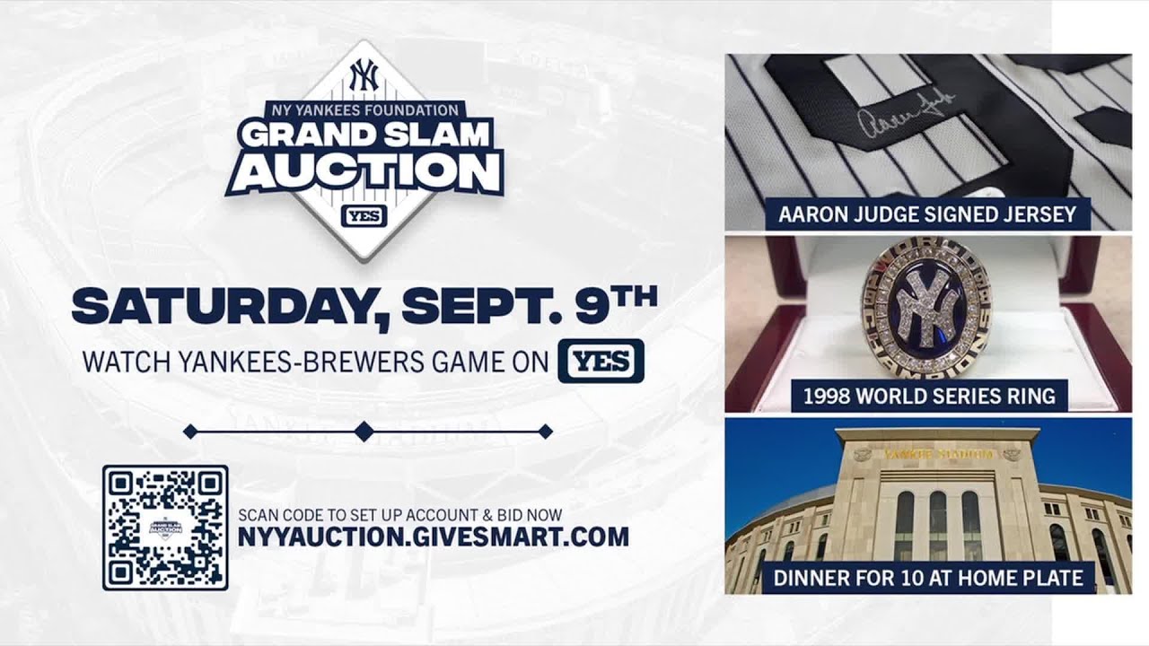 BID NOW in the New York Yankees Foundation Grand Slam Auction!