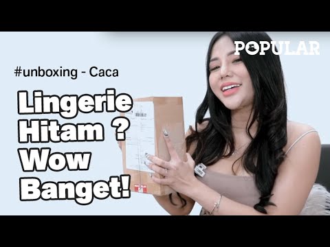 #Unboxing: Caca Coba Lingerie Hitam, Wow Banget! | Popular Magazine Indonesia