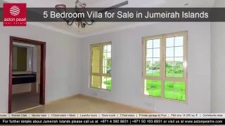 5 Bedroom Villa for Sale in Jumeirah Islands