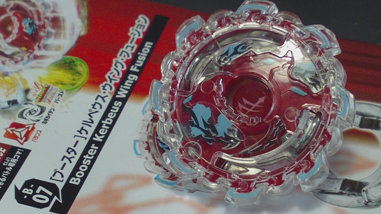 Beyblade Burst ベイブレードバースト B-07 Booster Kerbeus Wing Fusion UNBOXING, REVIEW and TEST !! AWESOME