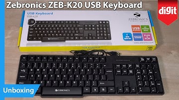 Zebronics ZEB K20 USB Keyboard Unboxing