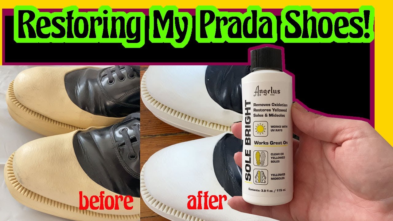 Angelus Shoe Polish - Bring your yellowed soles/midsoles back to life! ☀️  Sole Bright completely reverses oxidation that usually occurs on icy/rubber  soles, which results in the de-yellowing of soles. Safe for