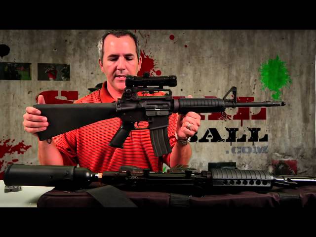 RAP4 T68 Sniper Paintball Gun Demo and Test taking out ta