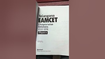 #Arihant TS EAMCET 2023 physics chapterwise solutions 2018-22