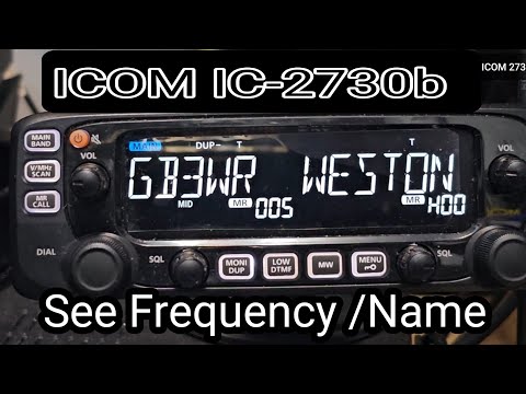 ICOM 2730B - Show Frequency in Memory Mode - YouTube