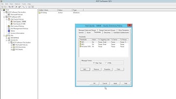 NTP Software - QFS - Adding a Threshold to a Policy