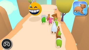 Capybara Rush - Gameplay Walkthrough Part 10 - Survival Game Levels 76-79 (iOS, Android)