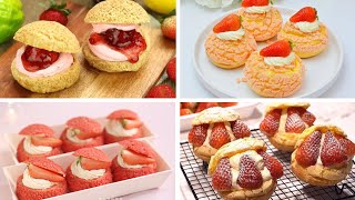 Satisfying Relaxing Video|🥪🥐🍪🎂Make Anything With Strawberries - Strawberry Cake, Strawberry Jam