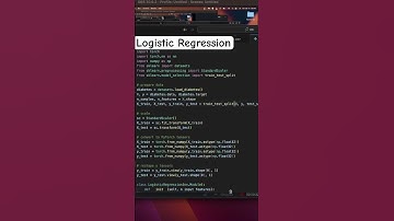 PyTorch Tutorial: Logistic Regression #coding #shorts
