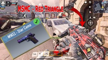 Call of Duty Mobile | WITH GUN ( MSMC - Red Triangle & MW11 - Star Camo ) New Skin!! - COD Mible