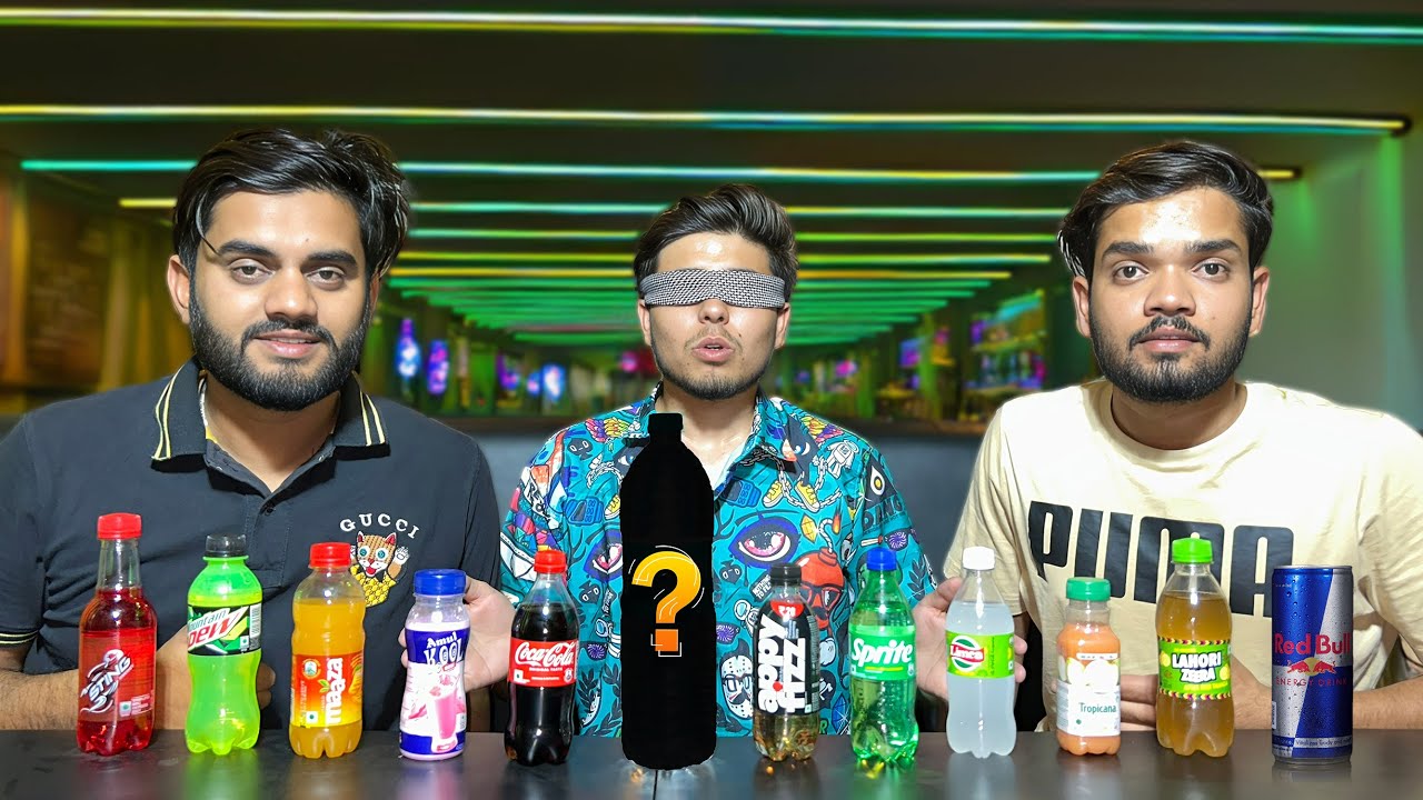 Guess The Soft Drink Challenge |  Loser Will Eat Jolo Chips 🥵