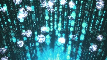 Diamonds Falling Loop Background Full HD