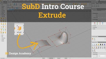 Autodesk Alias Tutorials, SubD Intro 8 - Extrude
