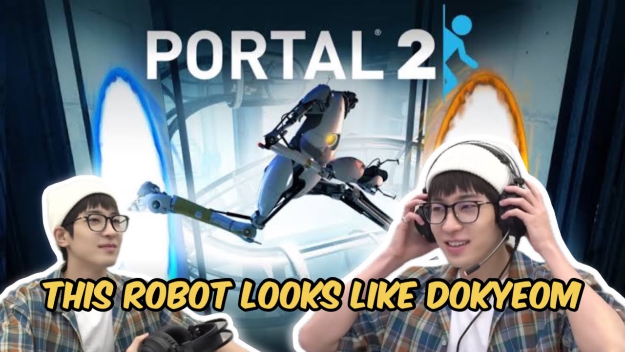 Wonwoo Playing PORTAL 2 🤖
