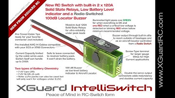 Introducing the IntelliSwitch. The Ultimate Solid State RC Switch from XGuard RC