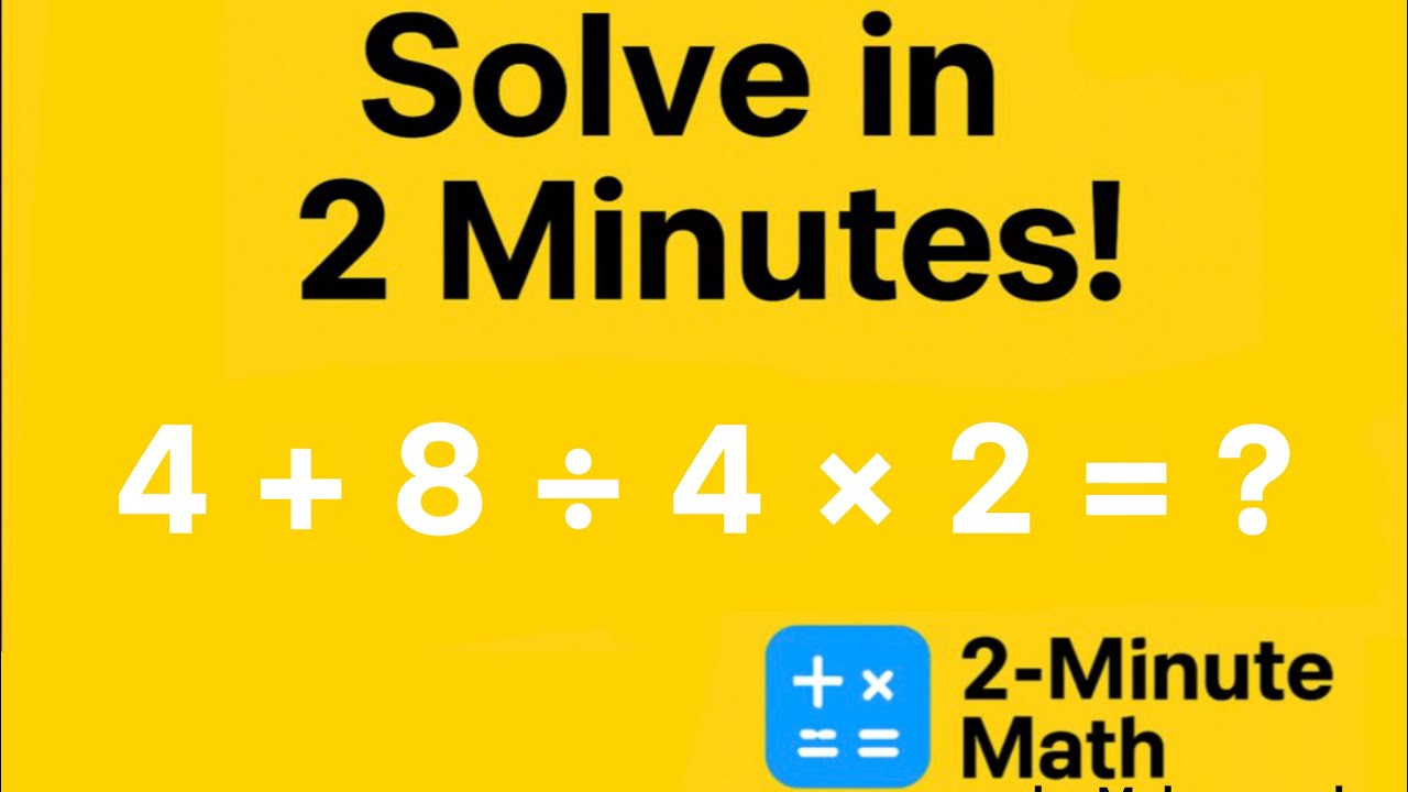 Can You Solve This Math Problem Correctly? - YouTube
