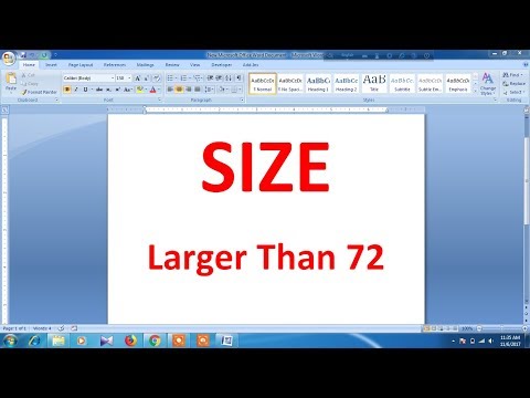 Video: How To Type Large Letters