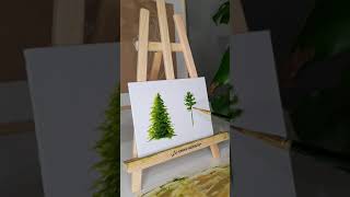 ВИДЕОУРОК как нарисовать ель масляными красками