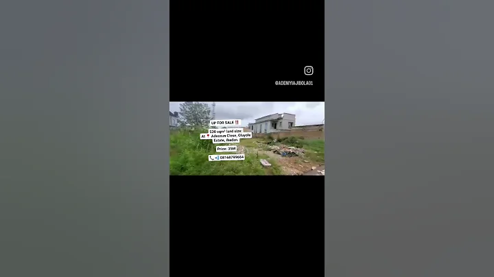 UP FOR SALE ‼️ 530 sqm² land size:At 📍 Adeosun Close, Oluyole Estate, Ibadan.Price: 35M