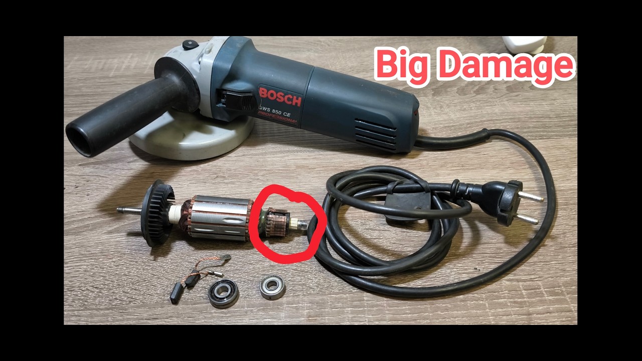 Repair anglegrinder Bosch GWS850 CE