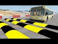 Cars vs Numerous speed bumps - BeamNG Drive