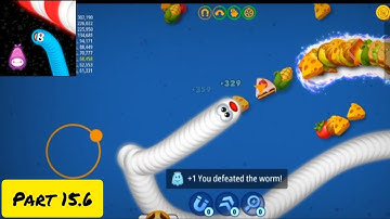 Worms Zone .io Hungry Snake gameplay walkthrough part 15.6 #snake #snakewormazone #games #gameplay