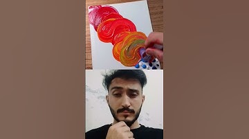 Thumbnail of Satisfying Painting with Rainbow Colors Using a Make-up Brush! 🤩✨🎨 #artistomg #art #shorts