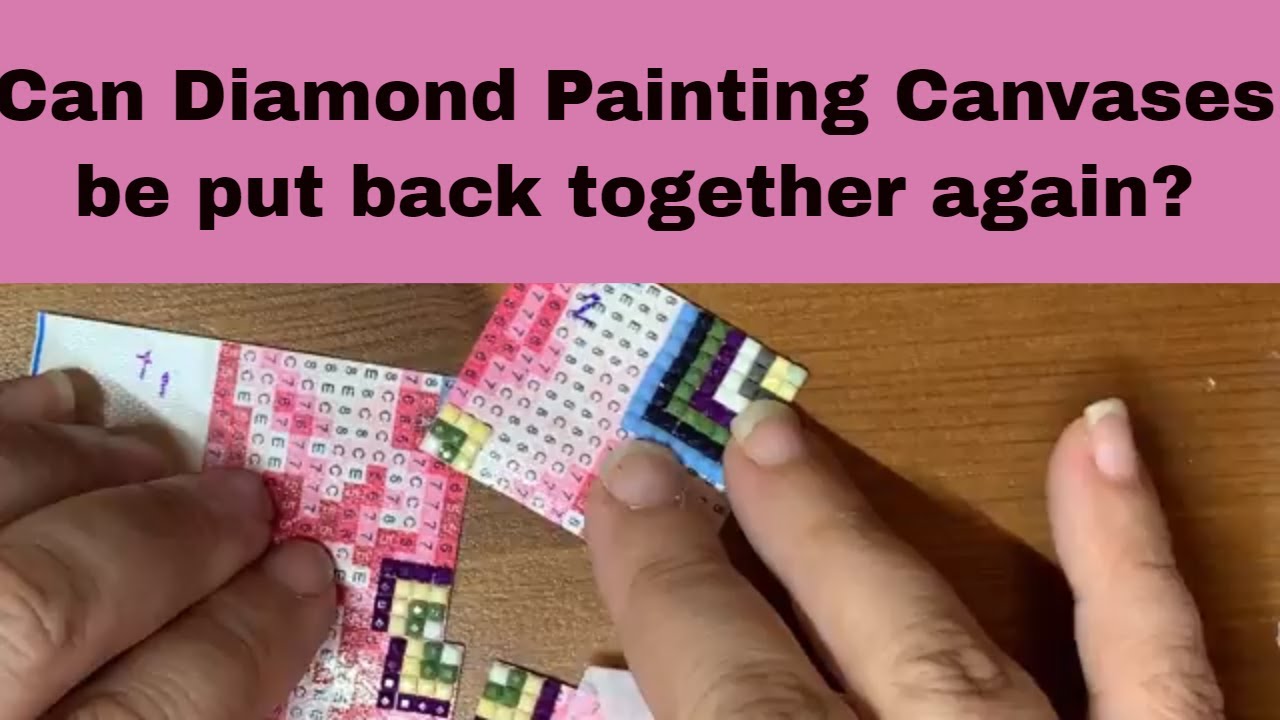 Diamond Painting Tips and Tricks ~ Cutting up large canvases 