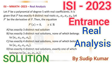 ISI MMath 2023 Mathematics Previous Year Question Solution | ISI MMath 2023 Maths Real Analysis