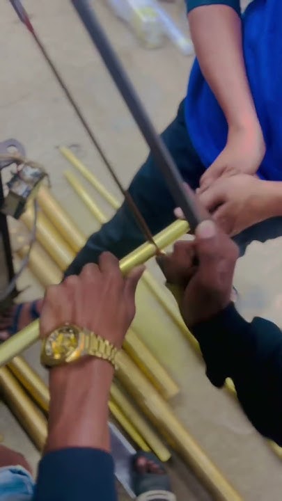how-to-cut-brass-rod-by-hand-tools-shortsvideo-workout-youtube