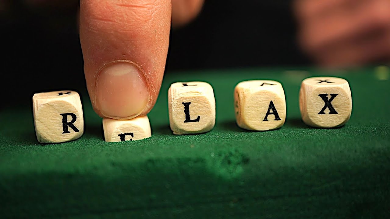 ASMR Letter cubes against wet floral foam