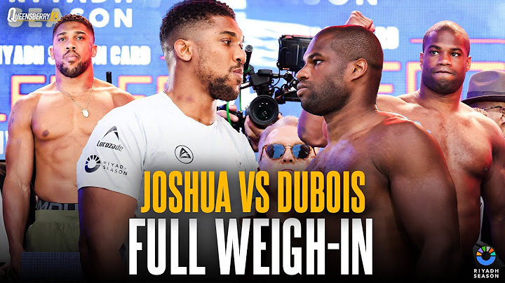 Anthony Joshua vs Daniel Dubois FULL Weigh-In & Face-Off | Riyadh Season Card: Wembley Edition 🎙️