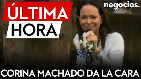 ÚLTIMA HORA | Corina Machado sale de la clandestinidad y reaparece en las protestas de Venezuela