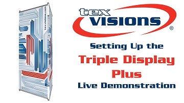 Triple Display Plus Banner Stand Setup