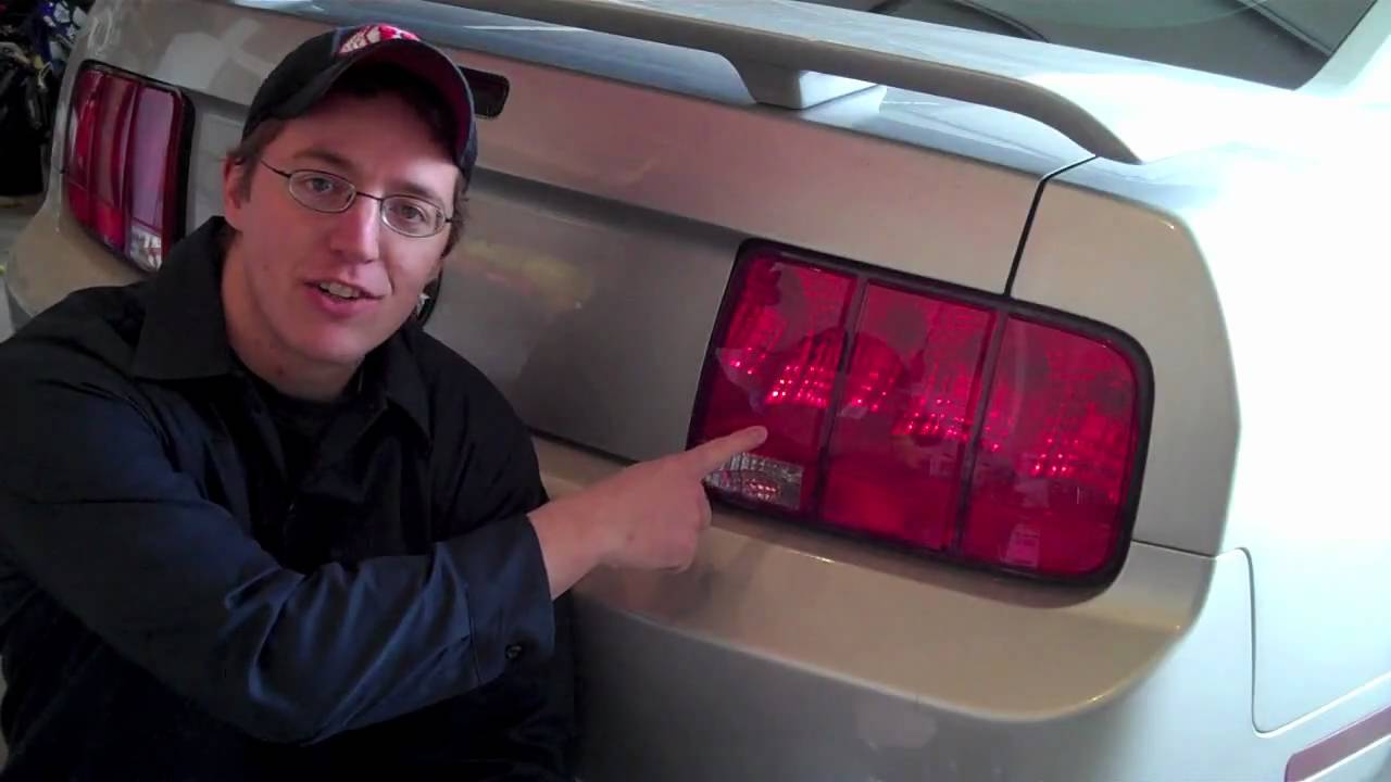 Mustang LED Smoked Tail Light Installation