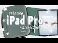 IPAD PRO 2020 UNBOXING 12.9" || Testing PaperLike Screen Protector and Case Review + Accessories