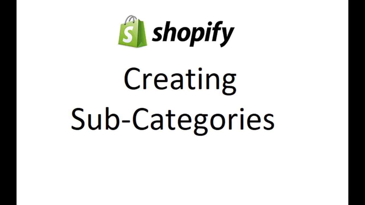  Update New  SHOPIFY - How to Create Sub Category drop down menu