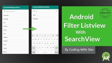 How to Filter a ListView with SearchView - Android Studio | Android filter listview with searchview