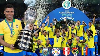 البرازيل 🇧🇷 الطريق الى النصر كوبا امريكا 2019 🏆 البطولة التاريخية للسيليساو 🟡🔵 تعليق عربي HD