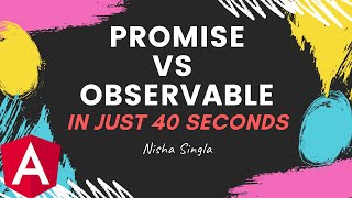 Promise vs Observable | Difference between promise and observable in Angular (40 seconds )#Shorts