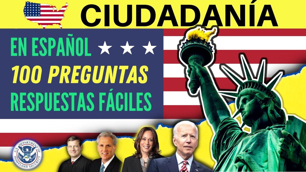 2023 - Las 100 PREGUNTAS del examen de ciudadanía americana en español ...