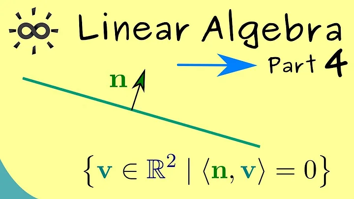 Linear Algebra - Part 4 - Lines in