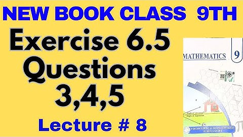 Class 9th Mathematics | Chapter 6 | Trigonometry | Exercise 6.5 Questions 3,4,5.