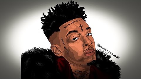 Cartoon Yourself ! (21 Savage) Tutorial (ADOBE ILLUSTRATOR DRAW)