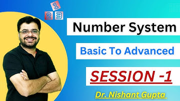 Number system concept | Number system basic to advance | Dr. Nishant Gupta | #1 session | #DNGlive