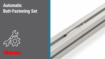 How to join two profiles at the end face using the automatic butt-fastening set. Tutorial