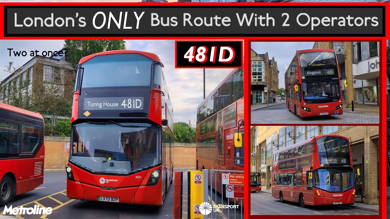 London's ONLY Bus Route With TWO Operators - The 481 & 481D Explained ...